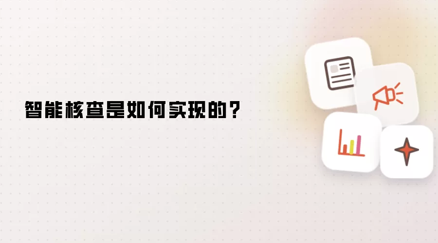 智能核查是如何实现的？