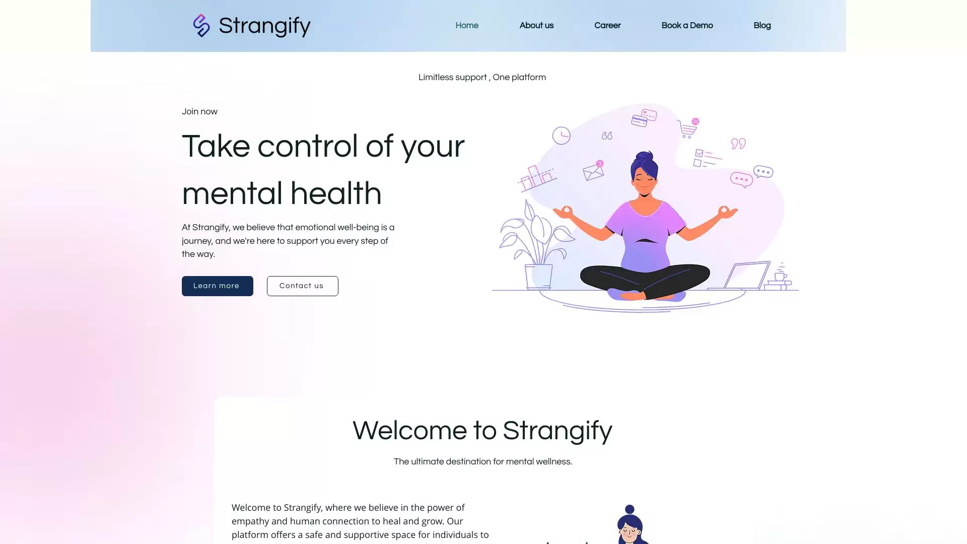 Strangify- Strangify是一个旨在改善情感健康的平台