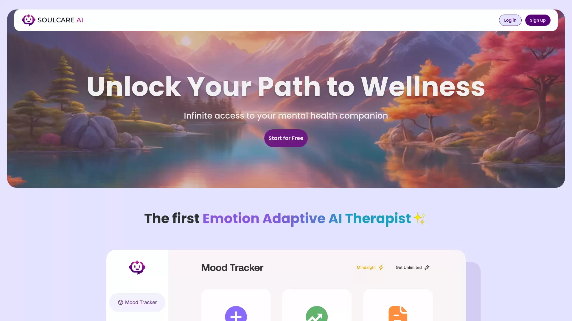 SoulcareAI- 由AI驱动的心理健康支持平台