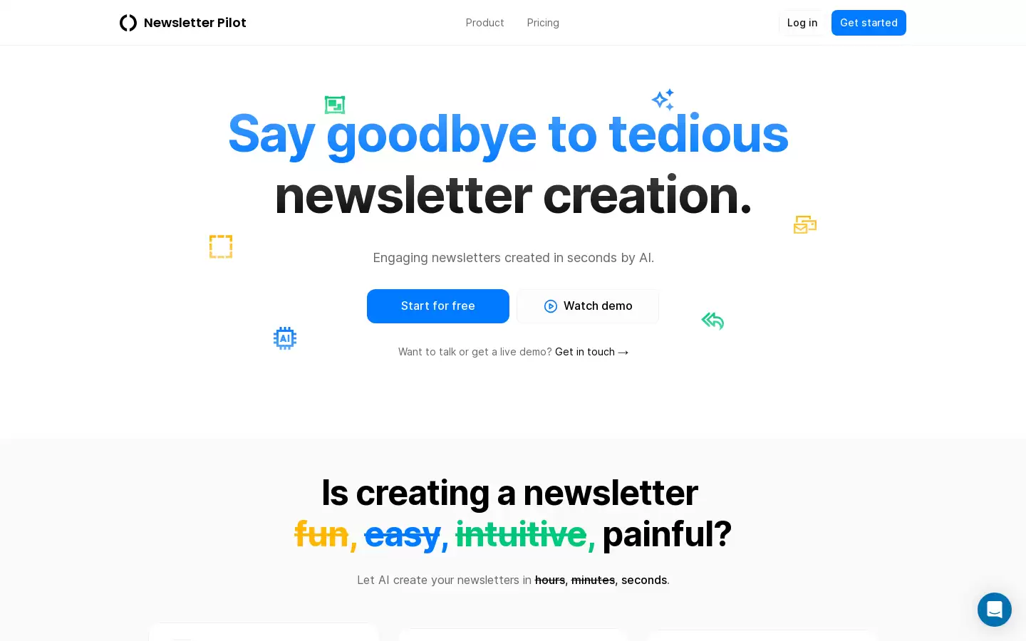 Newsletter Pilot : 基于人工智能技术的电子通讯快速生成平台