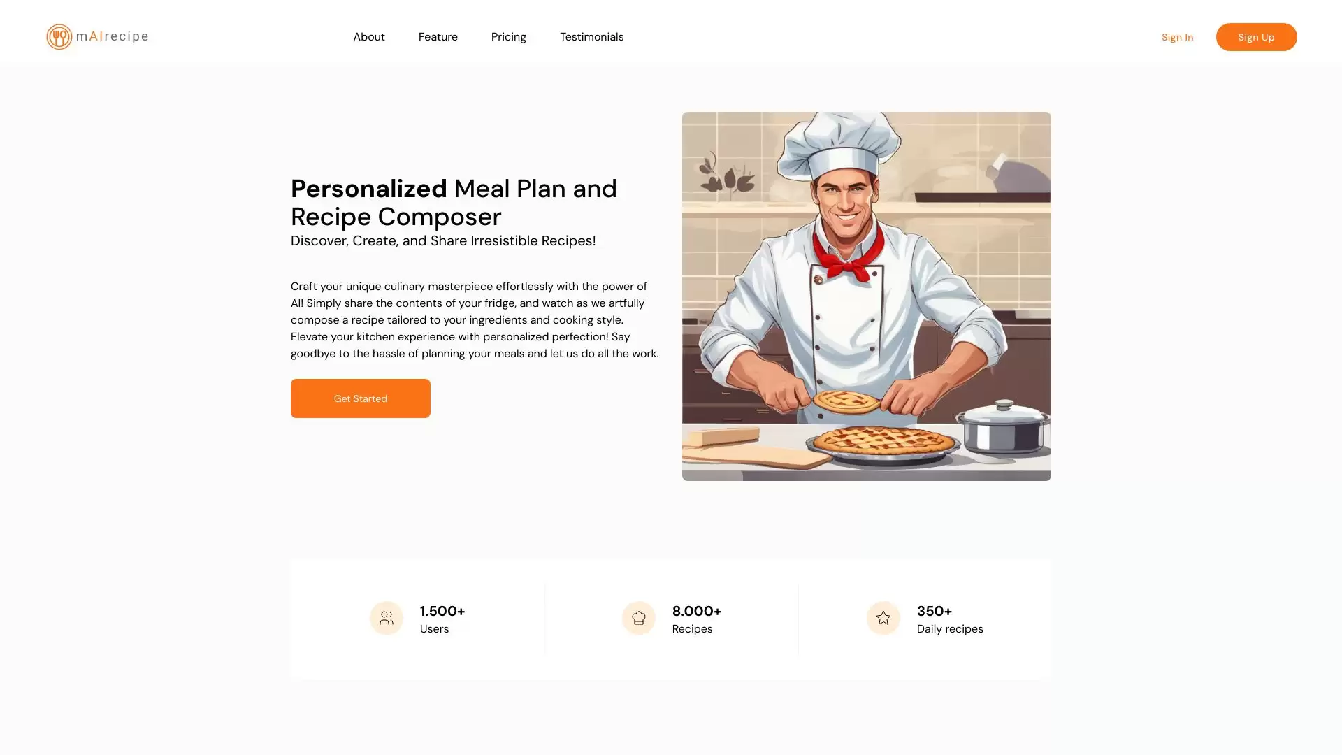 Mairecipe- mAIrecipe 是一个基于 AI 的食谱和餐餐计划生成器