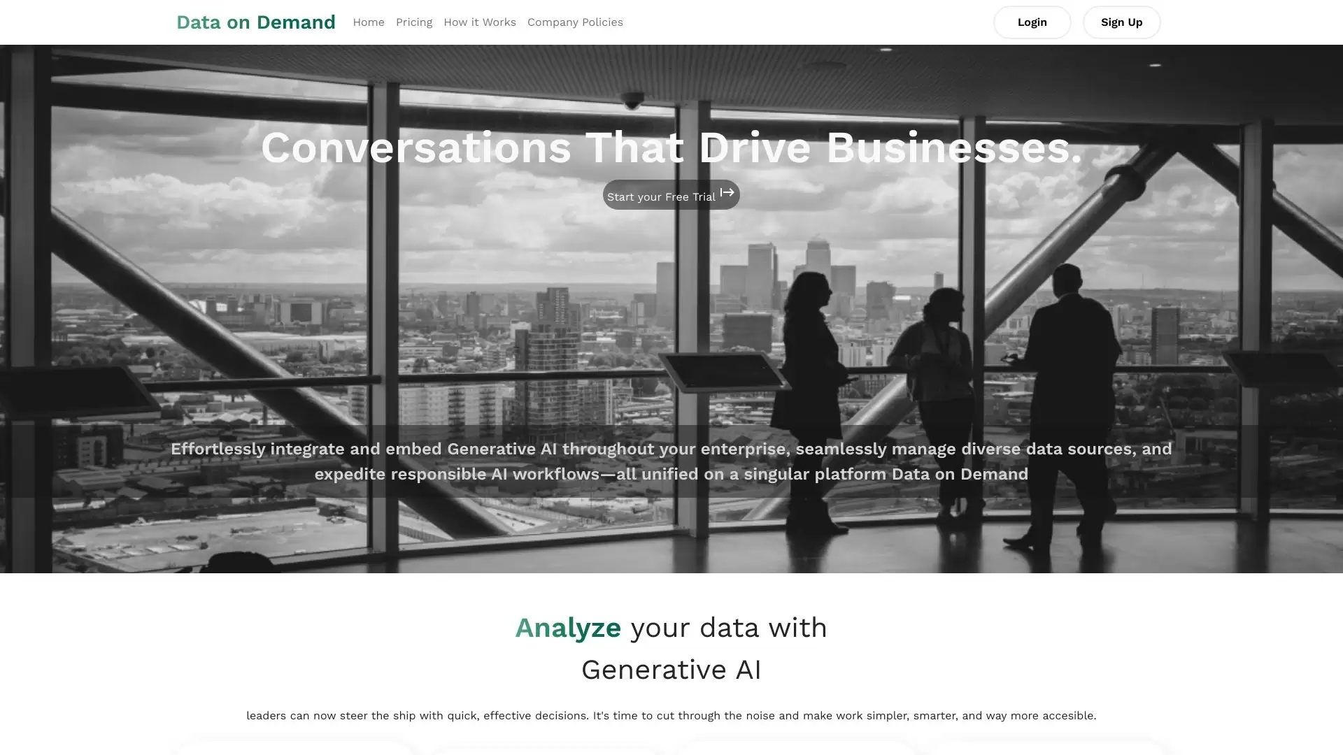 Data On Demand- 通过对话进行数据提取、分析和可视化的人工智能平台