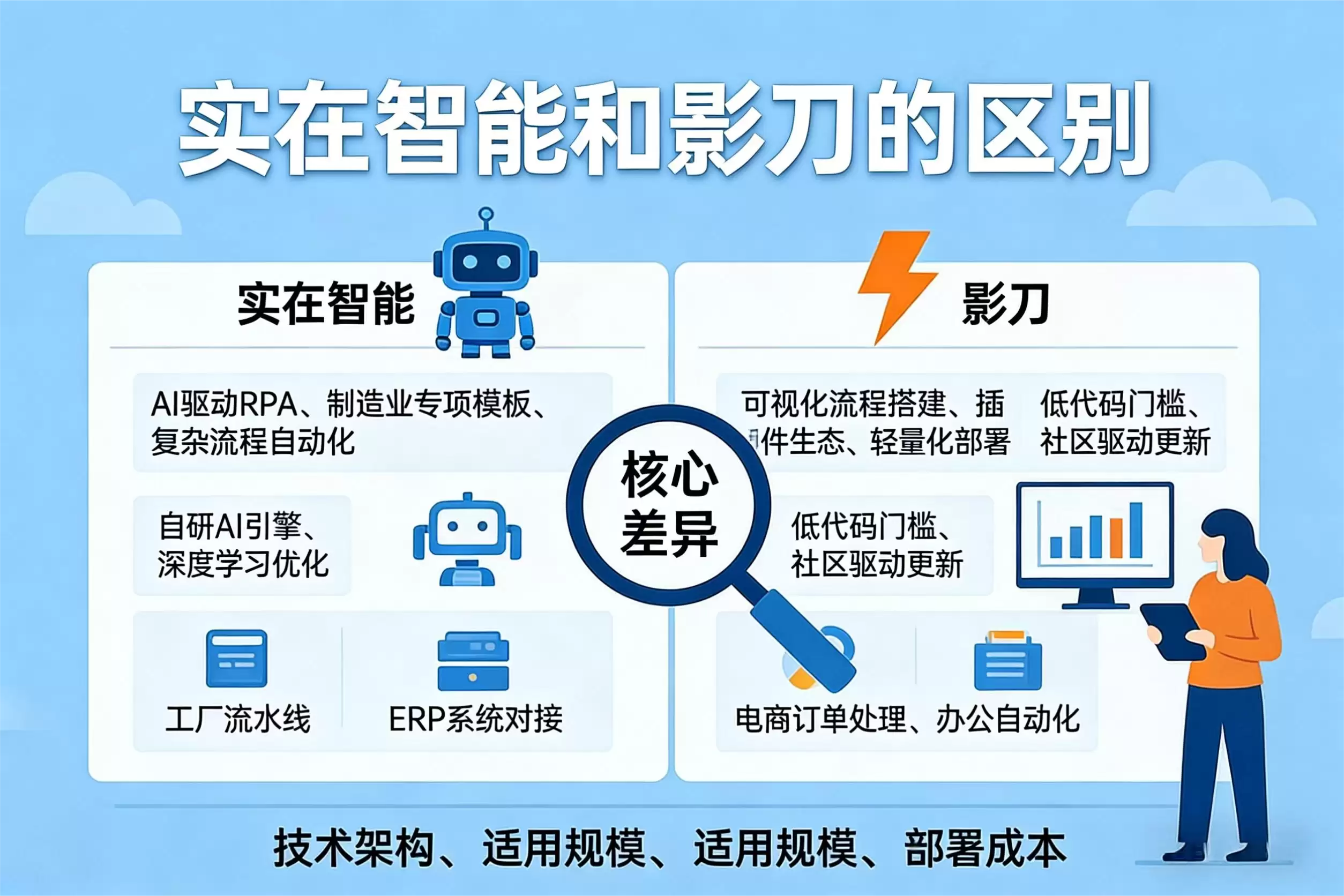 实在智能和影刀的区别在哪里？