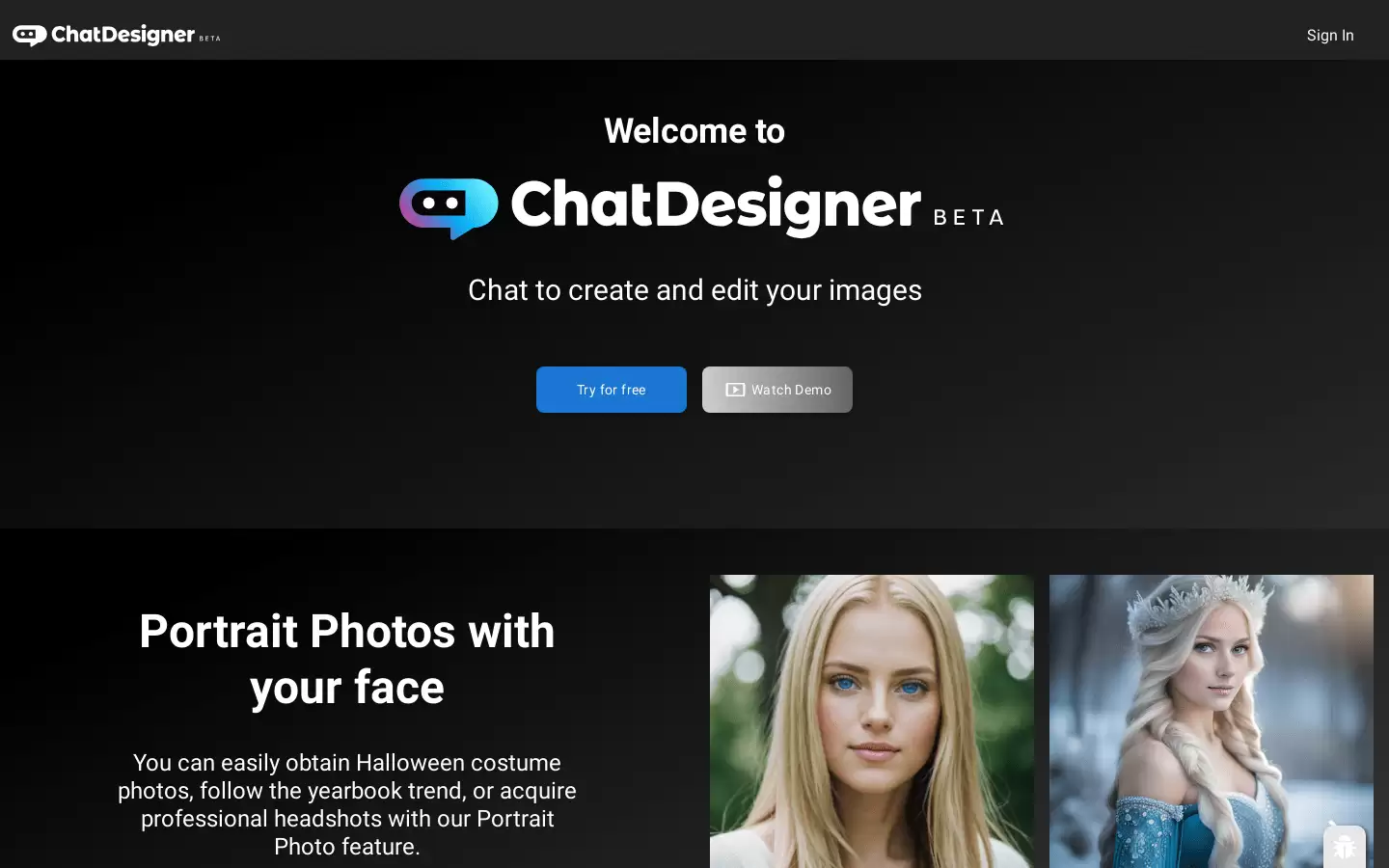 ChatDesigner : AI图像生成和调整的聊天工具