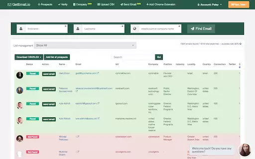 GetEmail.io gets the email of anyone on Earth- 使用AI和大数据查找专业电子邮件地址