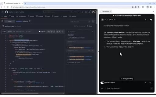 BlackboxAI- 实时编码辅助的浏览器扩展