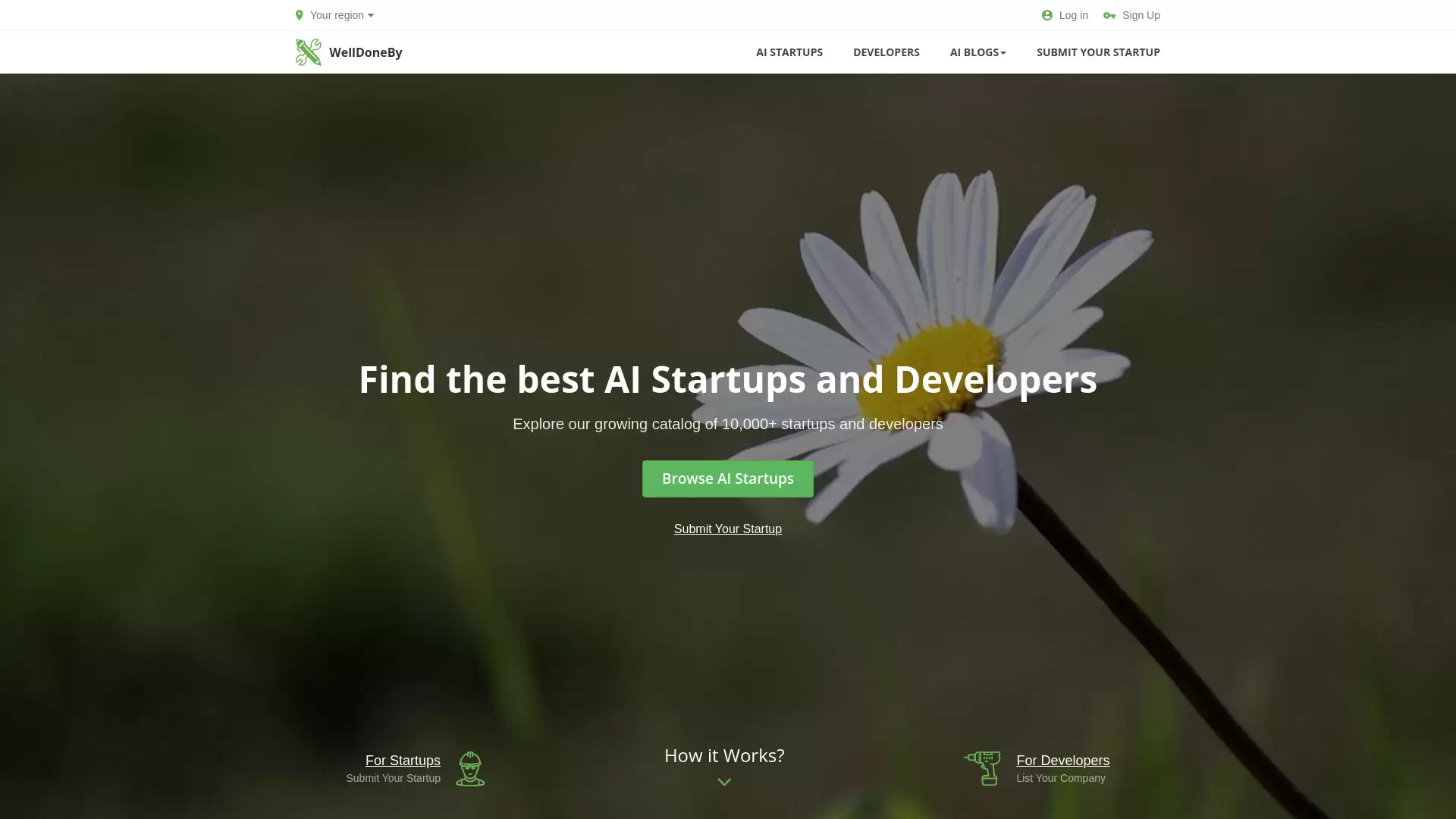 WelldoneBy.com – Best AI Startups- 一个用于发现创新初创企业和顶级服务公司的精选目录
