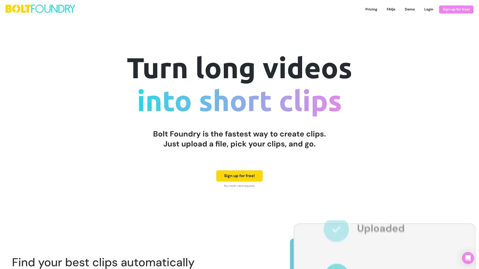 Bolt Foundry- 视频剪辑工具